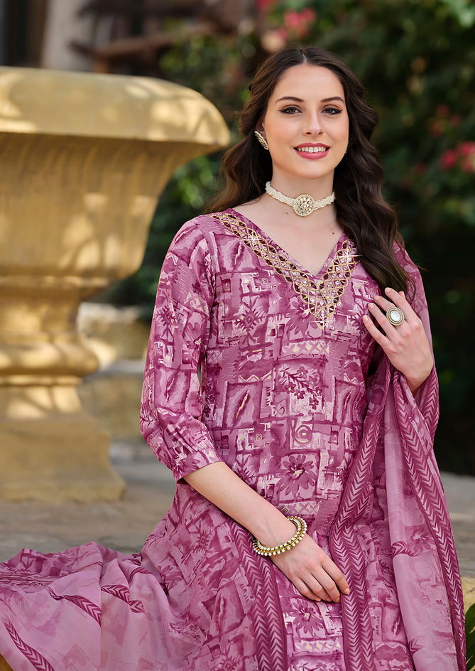 Haseena By Karissa Liva Rayon Foil Printed Kurti With Bottom Dupatta Wholesale Market In Surat